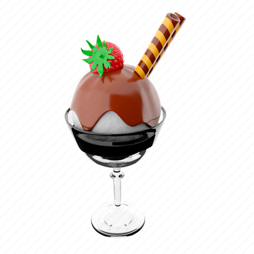 Png, vanilla flavor, refreshment, berry, sweet, sundae, icecream 3D illustration - Download on Iconfinder