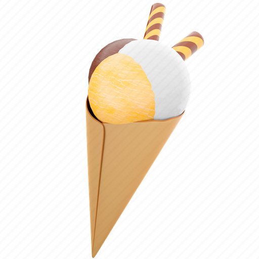 Png, icecream, cold, dessert, sundae, summer, dairy 3D illustration - Download on Iconfinder