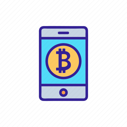 App, banking, bitcoin, coin, contour, crypto, ico icon - Download on Iconfinder