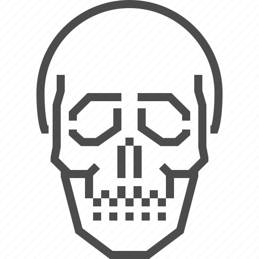 Skull, skeleton, bone, head, human icon - Download on Iconfinder