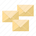 emails, envelopes, news, post