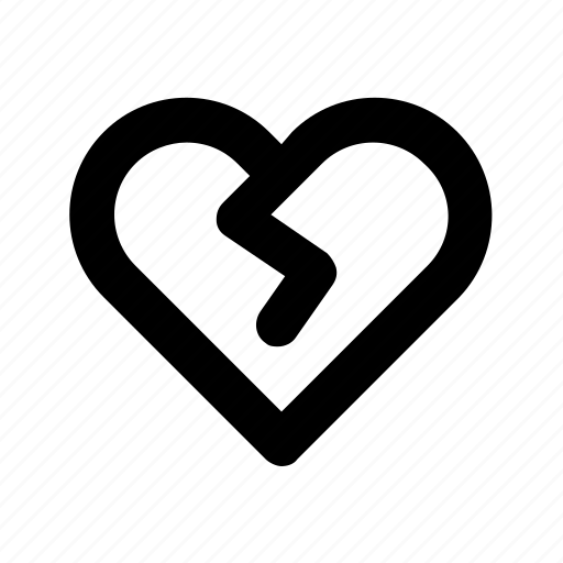 Broken, dislike, heart, love, ui icon - Download on Iconfinder