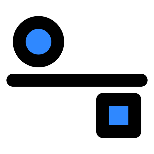Rectangular, circular, separation icon - Free download