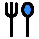 fork, spoon