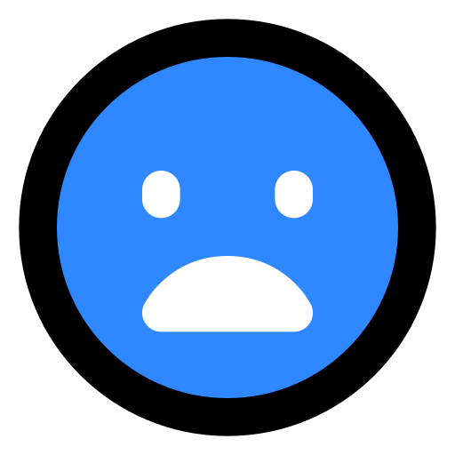 Frowning, face, whit, open, mouth icon - Free download
