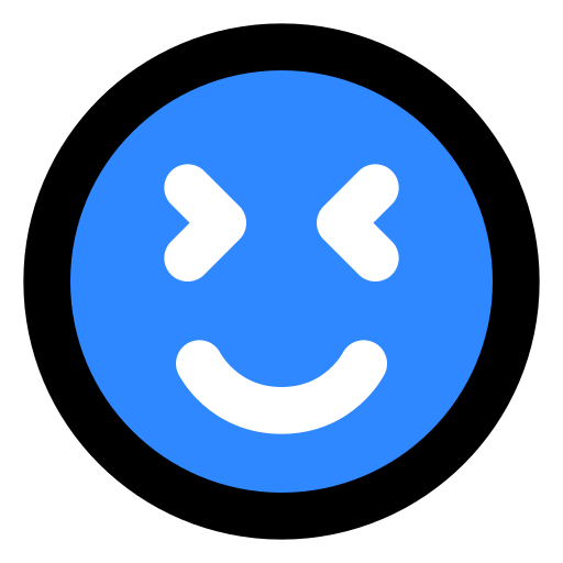 Grinning, face, with, tightly, closed, eyes icon - Free download