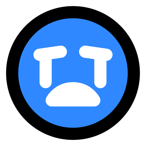 Loudly, crying, face, whit, open, mouth icon - Free download