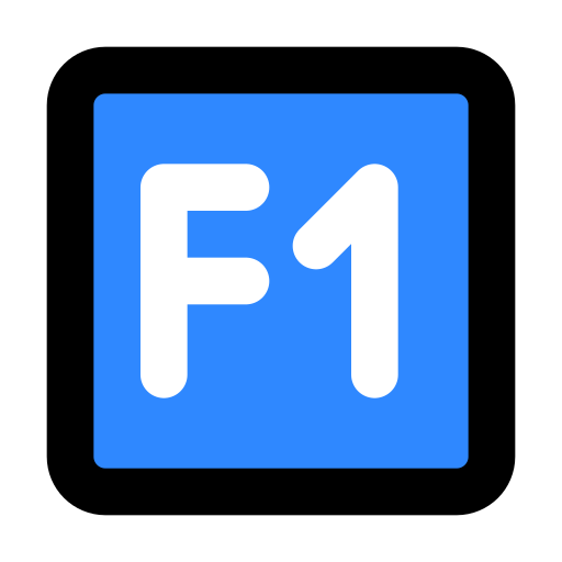 F, one, key icon - Free download on Iconfinder