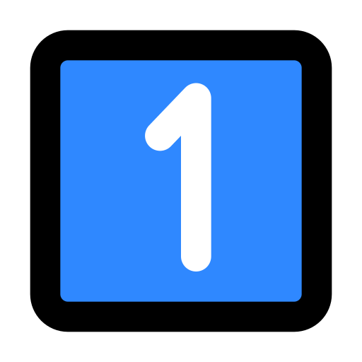 One, key icon - Free download on Iconfinder