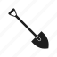 instrument, shovel, tool, work, worker 