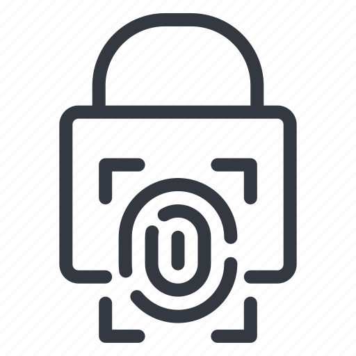 Id, identification, identity, security, lock, biometric, fingerprint icon - Download on Iconfinder