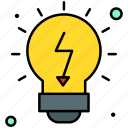 thinking, idea, innovation, lightbulb, technology