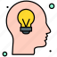 brain, idea, innovation, lightbulb, technology 