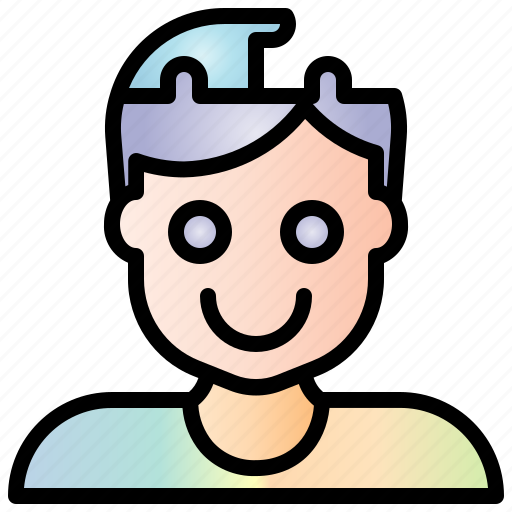 Brain, head, idea, creative, solution, jigsaw, contacts icon - Download on Iconfinder