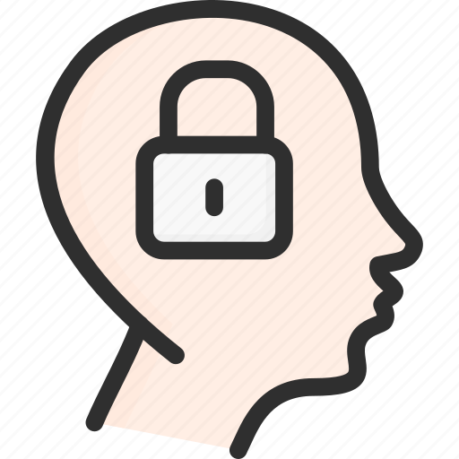 Dream, head, lock, mind, padlock, password, protection icon - Download on Iconfinder