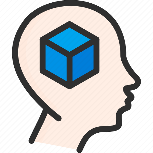 Cube, dream, head, isometric, mind icon - Download on Iconfinder