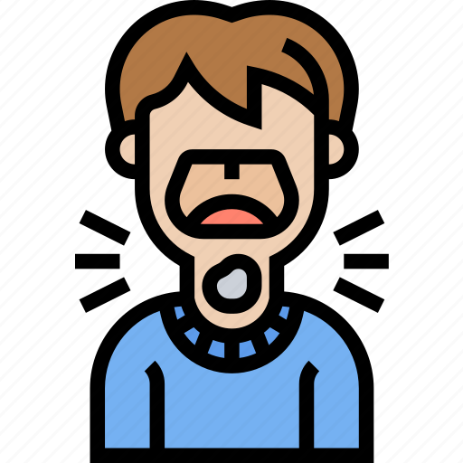 Sore, throat, sick, ache, thyroid icon - Download on Iconfinder