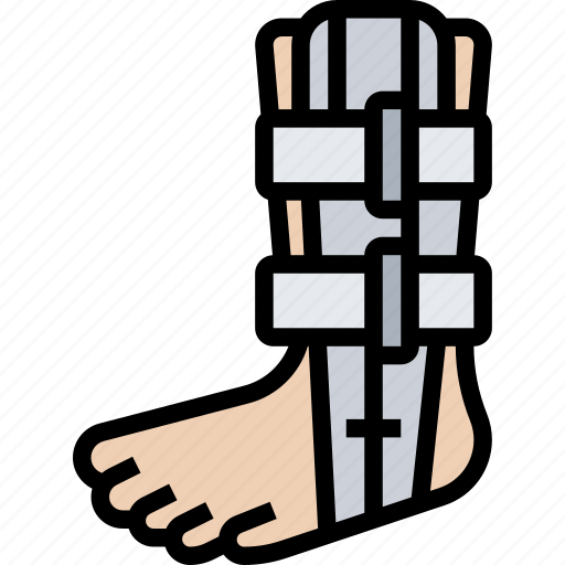 Splint, ankle, foot, injury, care icon - Download on Iconfinder