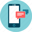 communication, conversation, dialogue, instant message, mobile, sms, texting 