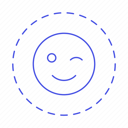 Circle, cut, dieline, edition, emoji, image, smiley icon - Download on Iconfinder