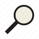 glass, magnifying, search, zoom