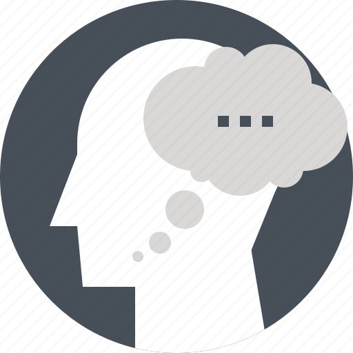 Bubble, cloud, head, human, mind, speech, think icon - Download on Iconfinder