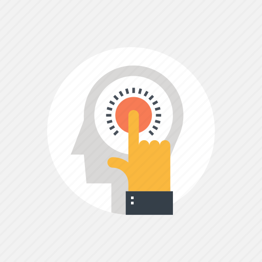 Finger, hand, head, human, idea, mind, thinking icon - Download on Iconfinder