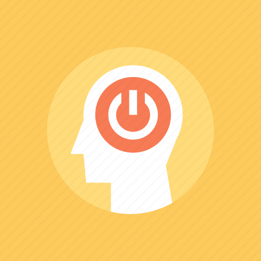 Button, head, human, mind, power, switch, thinking icon - Download on Iconfinder