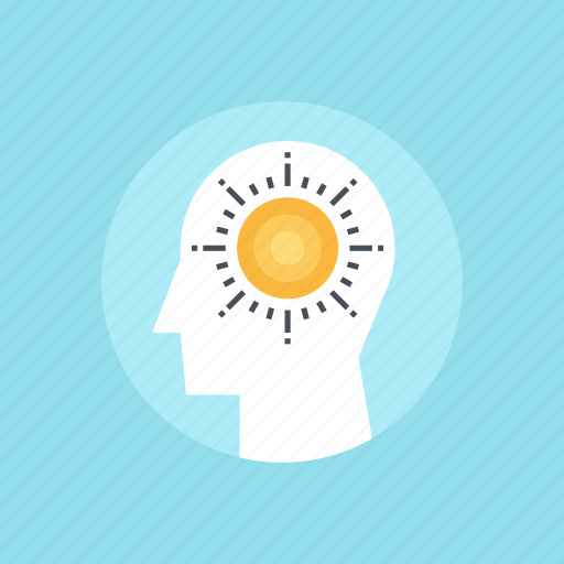 Bright, head, human, mind, positive, sun, thinking icon - Download on Iconfinder
