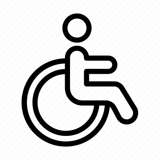 Disabled, disability, wheelchair, handicapped, man icon - Download on Iconfinder