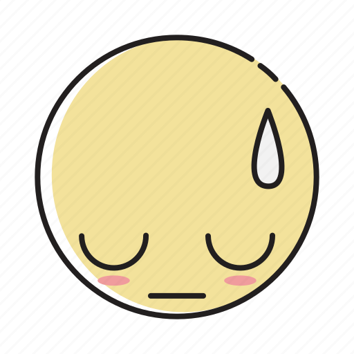 Emoticon, emoticons, expression, face, feeling, sad, shame icon - Download on Iconfinder