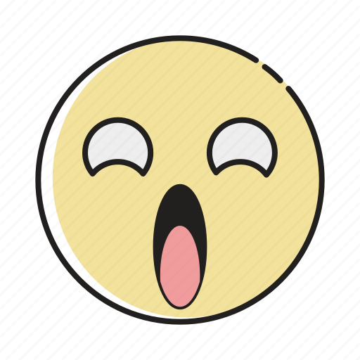 Emoji, emoticon, emotion, expression, face, shocked, surprised icon - Download on Iconfinder