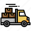 delivery, truck, shipping, package 