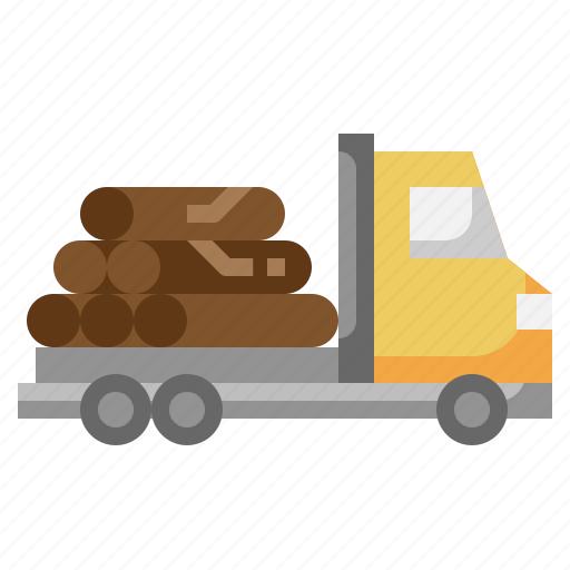 Truck, wood, shipping, delivery, transportation icon - Download on Iconfinder