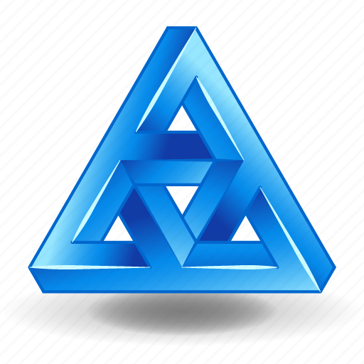 Impossible, object, penrose, shape, solid, escher icon - Download on Iconfinder