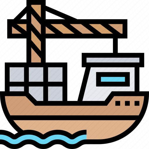 Seaport, harbor, shipping, containers, logistics icon - Download on Iconfinder