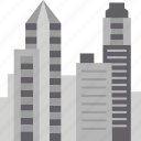 skyscraper, office, building, city, company