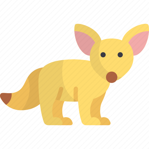 Fennec fox, vulpes, animal, fauna, wildlife, zoo icon - Download on Iconfinder
