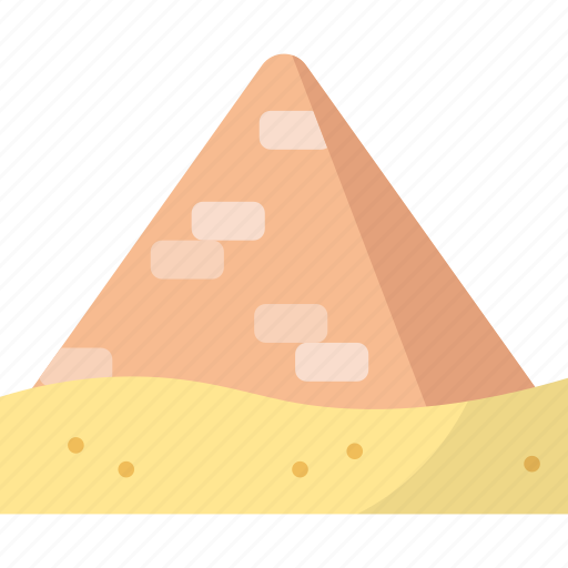 Pyramid, monument, history, egypt, desert, ancient icon - Download on Iconfinder