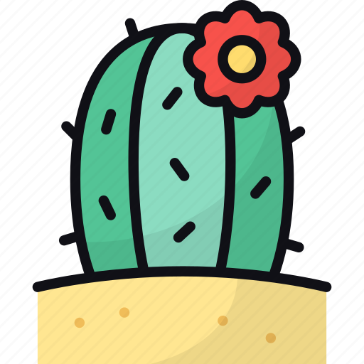 Cactus, desert, botanical, flower, cactaceae, plant icon - Download on Iconfinder