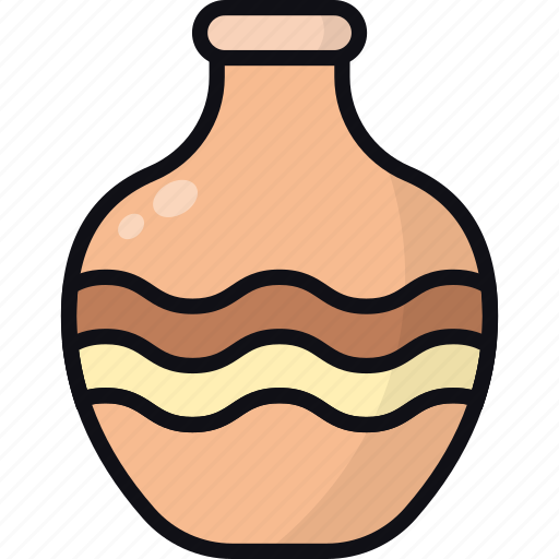 Clay pot, pottery, antique, vase, traditional, culture icon - Download on Iconfinder