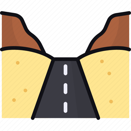 Road, highway, desert, path, street, track icon - Download on Iconfinder
