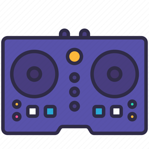 Controller, dance, dj, edm, nightclub, party, song icon - Download on Iconfinder
