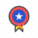 america, badge, day, holiday, independence, medal, usa