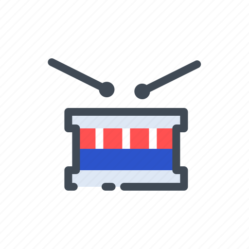 America, day, drum, holiday, independence, instrument, usa icon - Download on Iconfinder