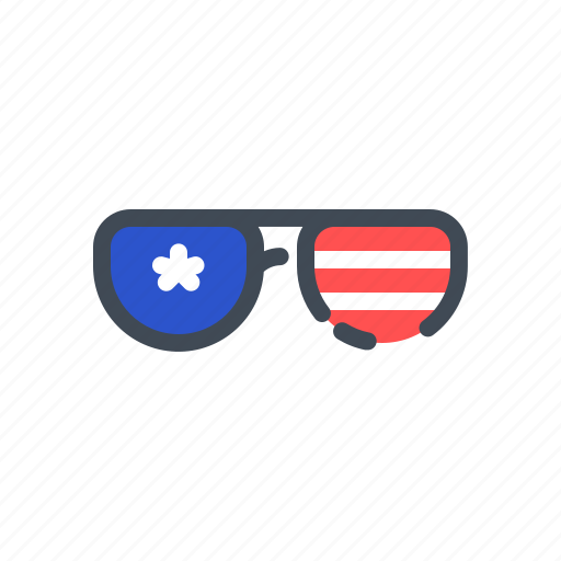 America, day, event, glasses, holiday, independence, usa icon - Download on Iconfinder