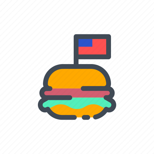 America, day, food, hamburger, holiday, independence, usa icon - Download on Iconfinder