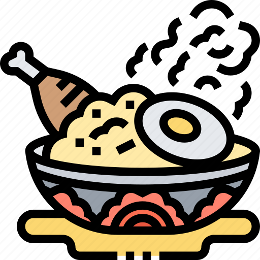 Biryani, rice, chicken, food, meal icon - Download on Iconfinder