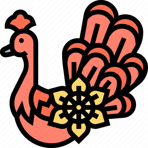 Rangoli, diwali, peacock, decoration, festival icon - Download on Iconfinder