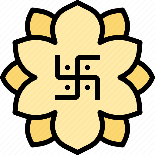 Swastika, hinduism, spiritual, religious, culture icon - Download on Iconfinder